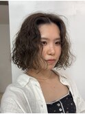 朝ラクボブパーマウェーブパーマくせ毛風パーマくるくる