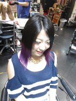 ミミック (mimic)&nbsp;夏休み限定ヘアカラー♪グラデパープル。～可愛い双子ちゃん～