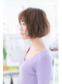 Aラインシルエット♪くせ毛風エアリーボブ