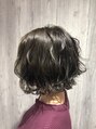 レナトゥス ヘアー オブ ネイル(Renatus Hair of Nail)&nbsp;切りっぱなしボブ　イルミナカラー（オーシャン）