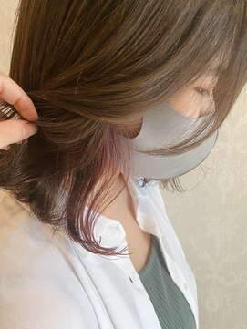 ヘアスタジオ アルス 御池店(hair Studio A.R.S) ブリーチ無し!イヤリングカラーピンク#テラコッタ
