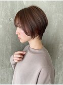 藤が丘30代40代ショコラブラウンショートヘア