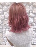 Moana【東崎】#ケアブリーチ#ピンクカラー#ダブルカラー