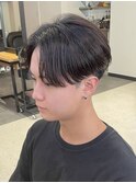 センターパートニュアンスパーマコンマヘア韓国センター分け横浜