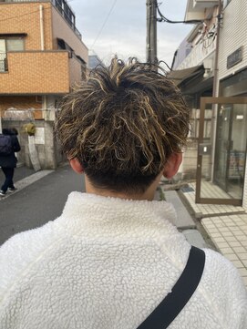 スウェル 船橋店(Swell) MEN'S/マッシュパーマ/ウルフ/アッシュブラック/カルマパーマ3