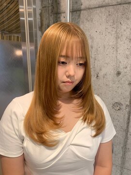 アース 高円寺店(HAIR & MAKE EARTH) ハニーベージュ×レイヤーカット♪ 〔@earth_kouhei 〕