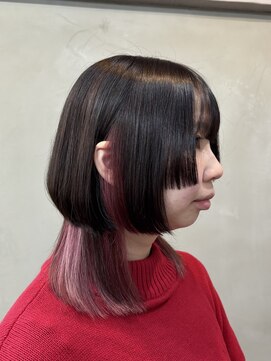 ファビ 渋谷(Fab) 渋谷/インナーカラー/ピンク/ウルフカット