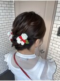 シニヨン アップスタイル 参列ヘア 和装ヘア 振袖ヘア 浴衣ヘア