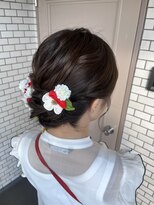 ソノ(sono) シニヨン アップスタイル 参列ヘア 和装ヘア 振袖ヘア 浴衣ヘア