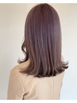 アンドエガオ いわき(&egao) 外ハネ*ラベンダーグレージュ