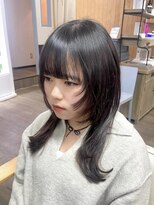 ルアン 上通り(ruen)&nbsp;ウルフカット　レイヤー　レイヤーウルフ　顔周りカット　熊本