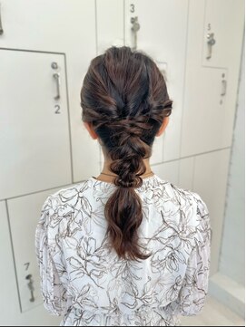 ベル 新宿店(Vel) 【白神】編みおろし/結婚式お呼ばれヘア10代20代30代