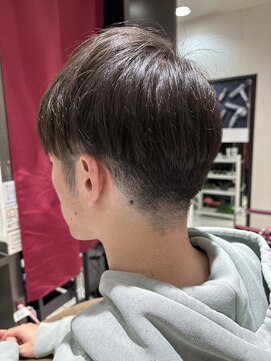 メンズツーブロックショート