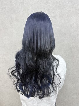 ブリーチ1回ブルーラベンダーカラー♪