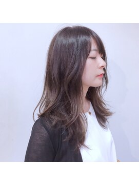 ◎大人ガーリーチョコレート小顔カット外ハネボブケアカラースパ