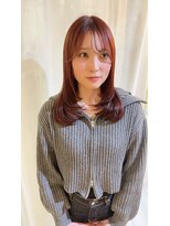アミュー(amiu)&nbsp;ワンカールレイヤーとツヤ感ピンク