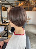 ショートボブ＊ラベンダーグレージュ