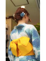 ネス(NESS) 【浴衣ヘアセットアップ】大人っぽい浴衣のセット313