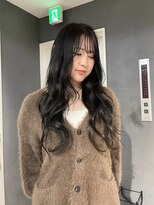 ソワンドゥブレスシエン 堀江店(soin de brace CIEN) 透明感たっぷりオリーブグレージュ×韓国風顔周りハッシュカット