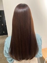 アトレ 梅田店(attrait)&nbsp;ツヤ感たっぷりのブラウンロング×大人っぽいレイヤーカット