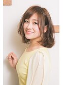 ナチュラルフリルカールボブ