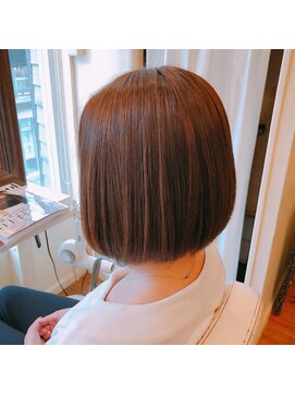 アイル ヘアー(Aile Hair) 【Aile Hair】秋色★前下がりbob★大人可愛いボブ