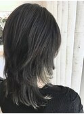 ＃レイヤーカット#インナーカラー＃ケアブリーチ＃ダークグレー