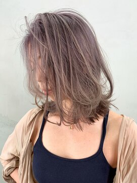 アルバム 銀座(ALBUM GINZA) グラデーションベージュ_ココアブラウンセシルカット_ba297651