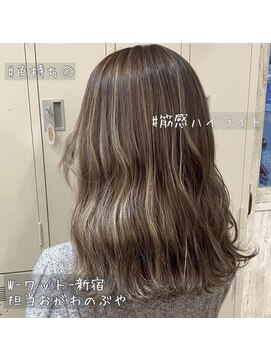 ワット 新宿店 新宿髪質改善韓国インナーカラー学割U24レイヤーメンズ白髪染め