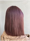 透明感ケアブリーチダブルカラー★大人可愛いピンクベージュ
