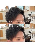 ショートマッシュジェントルバング