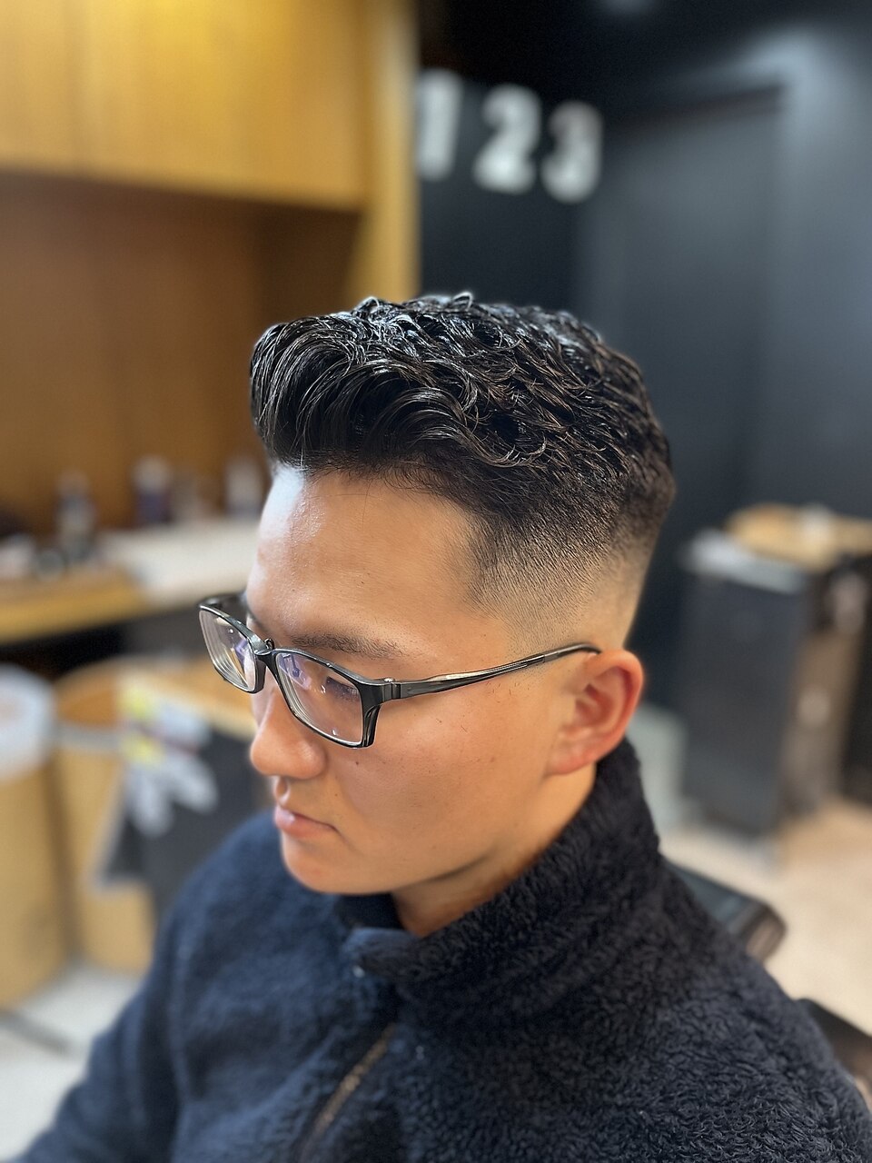 アイロン 理容 元巻 パンチ アイパー メンズ