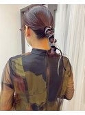 タイトポニー*リボンアレンジ