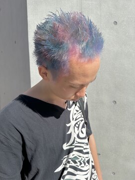 クラウドヘアー CLOUD HAIR メンズ・ユニコーンカラー・ハイトーン・トリプルカラー