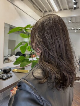 ラレイ ハラジュク(Lalei harajuku) 【ささき】コテ巻き風パーマ/前髪パーマ/韓国風パーマ/黒髪