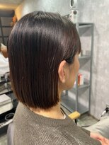 ヘアメイク リヴ(Hair Make Liv) 切りっぱなし×ぷっつんボブ