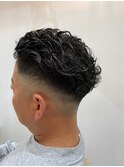 SkinFade×宮城リョウタ風パーマ