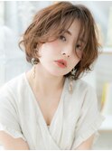 アシンメトリー外国人風小顔ゆるふわショートc5上尾30代40代!