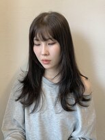 ヘアー ミュゼ 大西店(HAIR Musee)&nbsp;ロングレイヤーカットと透明感ブラウン
