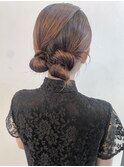 ヘアセット カチモリ 20代30代 結婚式 ライブ