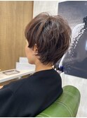 ショートウルフ × ソフトマッシュライン × ツーブロック