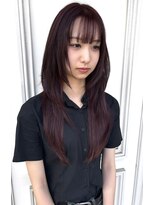 シャルティア(SHALLTIA) ロングウルフ/レイヤーカット/ラベンダーブラウン/艶髪/清楚