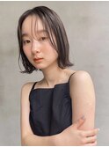 イメチェン/ホワイトブロンド/外ハネボブ/美髪/ワイドバング