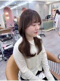★ 似合わせカット韓国 メルティカラーフェミニンロング