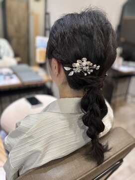 ディーバ(diva) 編みおろし/ヘアセット/ヘアアレンジ/ナチュラル/結婚式