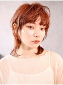 ■HARBORS鎌倉/こっくりカラー/外国人風/ミディアムウルフ60-3