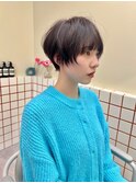 大人可愛い20代30代40代丸みショートボブ/マッシュショート