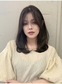 グレージュ/レイヤーカット/暗髪/トリートメント