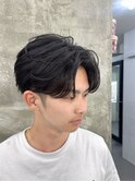 波巻きツイストスパイラルパーマ/フェザーパーマ/眉毛/メンズ