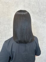 ヘアー ワークス ボナ 前橋店(HAIR WORKS bona.)&nbsp;圧倒的なツヤとまとまりで差をつける◎大人のブラントカット